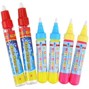6 Шт. Сменные водяные ручки для рисования Граффити ручками для рисования водой на коврике для рисования каракулями