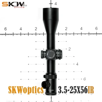 SKWoptics-тактический прицел для винтовки, Mil-dot охотничий с боковой фокусировкой, ударопрочный, 3,5-25x56, бесплатная доставка