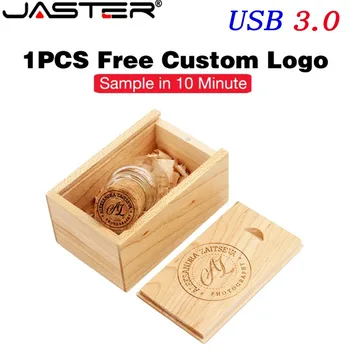 JASTER Бесплатный USB Флэш-накопитель с Пользовательским Логотипом 128 ГБ Cute Drift Bottle Shape Memory Stick 64 ГБ Рождественские Подарки Флеш-Накопитель 32 ГБ 16 ГБ 8 ГБ