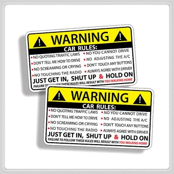 10x6 см Правила Предупреждения О Безопасности Автомобиля Наклейка ПВХ Авто Наклейка для Peugeot 308 408 508 RCZ 208 3008 2008 206 207 406 407