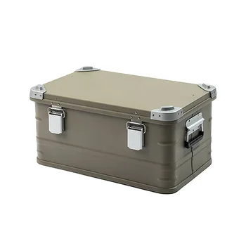 47-литровый ящик из алюминиевого сплава, Открытый ящик для хранения кемпинга, Вместительный багажник для переезда, дорожные принадлежности, портативный чехол