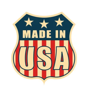 Автомобильная наклейка с Флагом Сделано в США, Аксессуары, Виниловая наклейка, Покрывающая царапины для Vw Beetle Tucson Megane 2, 20 см * 18,2 см