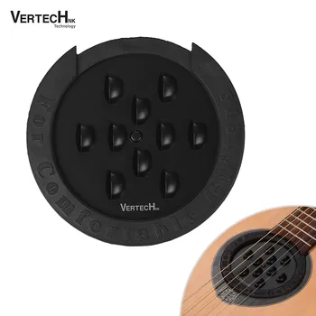 Крышка звукового отверстия для гитары VERTECHnk SM-10 Буфер обратной связи для звукового отверстия черного цвета диаметром 100 мм для акустических народных гитар с эквалайзером