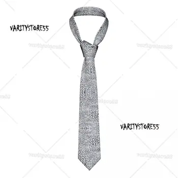 Изготовленные на заказ галстуки из кожи леопарда Гепарда Мужские классические камуфляжные шелковые деловые галстуки