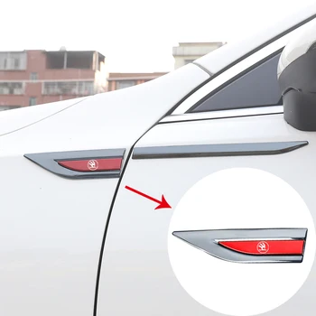 Наклейки с металлическим логотипом автомобиля на крыло персонализированные декоративные боковые маркеры для skoda superb 3 2 1 Автомобильные Аксессуары