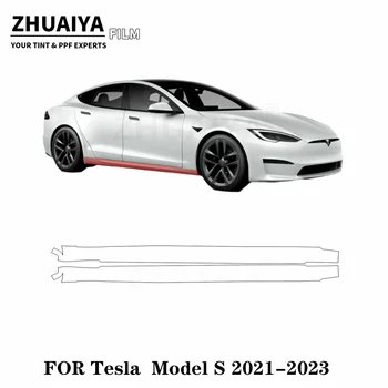 Для Tesla Model S Кулисная панель PPF Защитная пленка для краски 8mil 2021 2022 2023 пленка для кузова автомобиля