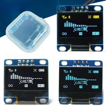 0,96-дюймовый OLED-дисплей SSD1306 I2C IIC SPI Serial 128X64 LCD 4 Pin YellowBlue WhiteBlue для Arduino (Без сварки)