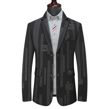 Брендовые мужские повседневные блейзеры L-8XL, осенне-весенний модный приталенный пиджак, мужской блейзер, мужская одежда, Vetement Homme, большие размеры