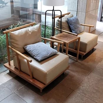 Сочетание диванов из массива дерева Современный отель высокого класса для всего дома