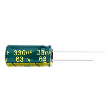 20 шт./лот высокочастотный низкоомный алюминиевый электролитический конденсатор 63v 330 МКФ размером 10*20 330 МКФ 20%