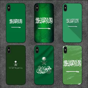 Чехол для телефона с флагом Королевства Саудовская Аравия для iPhone 11 12 Mini 13 14 Pro XS Max X8 7 6s Plus 5 SE XR Shell