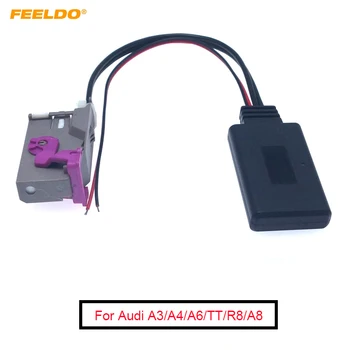 FEELDO 5 шт. Автомобильный Аудио DVD-Навигационный Модуль Bluetooth Вход RNS-E Навигация 32Pin AUX Адаптер для Audi A3/A4/A6/TT/R8/A8
