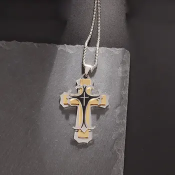 Высококачественное модное золотое ожерелье с крестом в виде сердца Chloe, аксессуары для одежды, ювелирные изделия, подарки для мужчин и женщин
