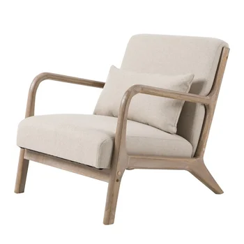 Wanmu lazy sofa, скандинавский односпальный диван-кресло, простой балкон, домашняя ткань, магазин чая с молоком, диван для отдыха из массива дерева