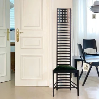 Художественный стул Классический средневековый стул с высокой спинкой Креативный обеденный стул для гостиной Украшение магазина дизайнерской одежды