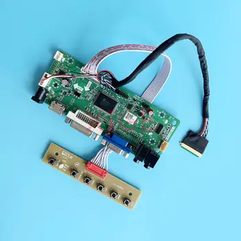Подходит для LP133WH1 LP133WH2 Плата драйвера ЖК-контроллера LVDS 40-Контактный VGA DVI Аудио DIY Kit 1366*768 13,3 