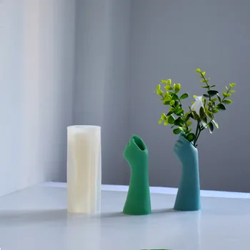 A0049 Новый творческий жест, ваза, силиконовая форма, свеча для ароматерапии, гипсовый кулон 