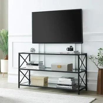 Прямоугольная подставка для телевизора до 50 дюймов из почерневшей бронзы, подставка для телевизора, мебельный шкаф для гостиной