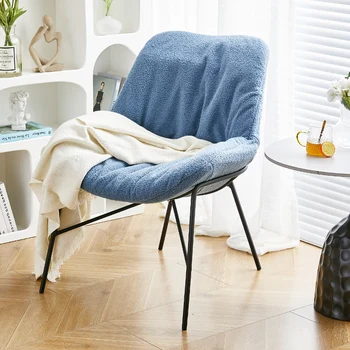Итальянское дизайнерское креативное кресло net celebrity home, маленькая квартира, железный минималистичный обеденный стул, белый домашний балкон, повседневная