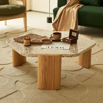 Журнальный столик с промышленным блеском, итальянский дизайн, глянец, Нерегулярный журнальный столик для гостиной, Уличная мебель для прихожей Bijzettafel