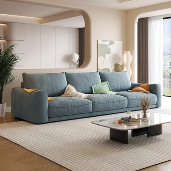 Скандинавский итальянский минималистичный фланелевый арт-диван для гостей