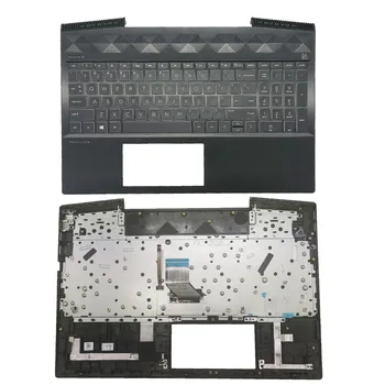 Оригинальный Верхний Корпус Подставки для Ладоней Ноутбука с Белой Клавиатурой с подсветкой Для HP Pavilion 15-CX Серии TPN-C133