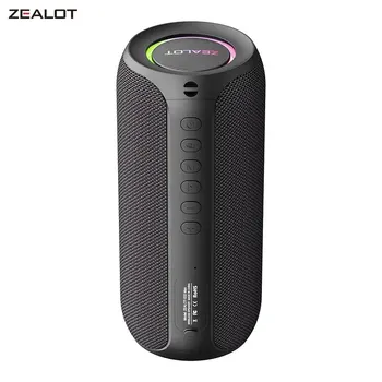 ZEALOT S32MAX Портативный Bluetooth динамик 20 Вт IPX5 Водонепроницаемый Мощный звуковой блок Наружный стереофонический динамик с басовой музыкальной дорожкой