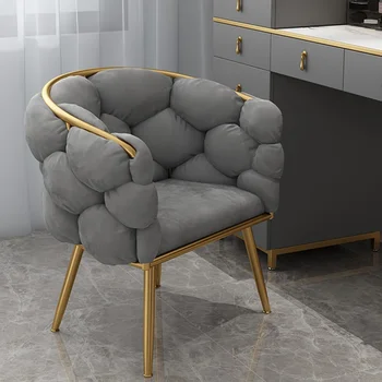 Косметическое кресло Nordic Light класса Люкс для интернет-знаменитостей, Простой современный туалетный стул, стул для чистки макияжа и ногтей