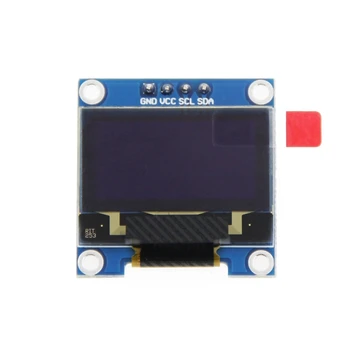 0,96 Дюймовый IIC I2C последовательный GND 128X64 OLED LCD Светодиодный Дисплейный модуль SSD1306 для Arduino Kit Белый дисплей