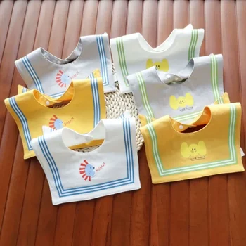 Детское полотенце от слюней, абсорбирующий хлопок, детский нагрудник small cloud для мальчиков и девочек, детское молочко от рвоты