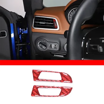На 2014-2022 годы Maserati Ghibli Мягкая углепластиковая панель автомобиля Боковой шкив воздуховыпуска Декоративная наклейка Аксессуары для интерьера автомобиля