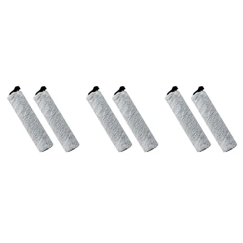 6 упаковок сменных щеточных роликов для беспроводных пылесосов Tineco Ifloor 3/Floor One S3 для влажной и сухой уборки