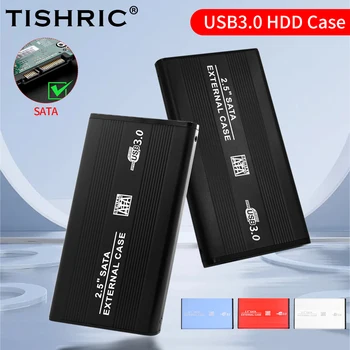 Чехол для жесткого диска TISHRIC Коробка для внешнего жесткого диска Чехол для жесткого диска Корпус жесткого диска Поддержка адаптера 2.5 SATA к USB 3.0 2.0 10 ТБ
