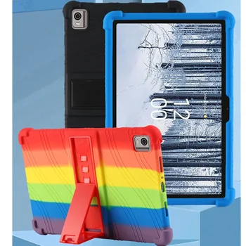 Мягкий силиконовый чехол Kid Skin для Nokia T21 (2022) 10,4-дюймовый чехол для планшета Nokia T21 с защитной подставкой