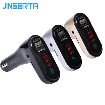 JINSERTA Hands Free Беспроводной Bluetooth FM-передатчик автомобильный комплект MP3-плеер TF SD USB LCD автомобильные аксессуары