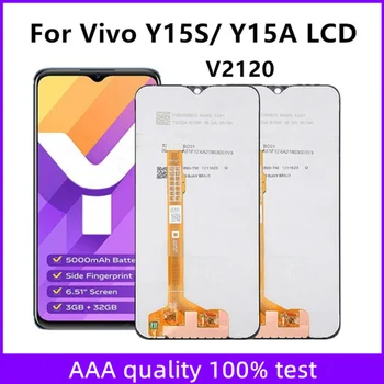 Для Vivo Y15S Y15A 2021 V2120 ЖК-дисплей С Сенсорным Экраном и Цифровым Преобразователем В сборе