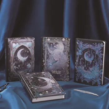 Ретро Волшебная книга Блокнот Таро для девочек, бронзирующий Литературный блокнот в европейском стиле, полноцветные внутренние страницы, изысканный дневник