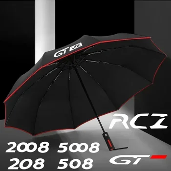 Кастомизация Для Peugeot GT GT Line RCZ 208 301 408 508 2008 3008 4008 5008 Автомобильный Автоматический Складной Ветрозащитный Зонт-Козырек