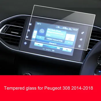 Для Peugeot 308 2014-2018 автомобильная GPS навигационная пленка ЖК-экран Закаленное стекло защитная пленка Против царапин Пленка Аксессуары 9,7 дюйма