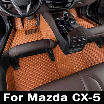 Ковры LHD Для Mazda CX-5 cx5 MK2 2023 2022 2021 2020 2019 2018 2017 Автомобильные Коврики Для Пола, Изготовленные На Заказ Детали Интерьера, Водонепроницаемые Чехлы