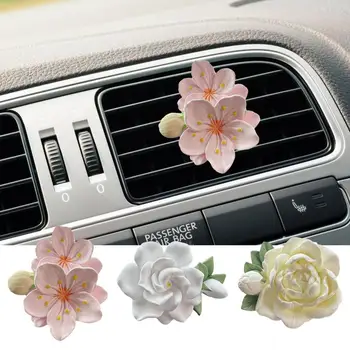 Автомобильный вентиляционный зажим Освежитель воздуха в форме цветка, автомобильный выпускной вентиль, парфюмерные зажимы, стойкий парфюмерный диффузор, Аксессуары для интерьера автомобиля