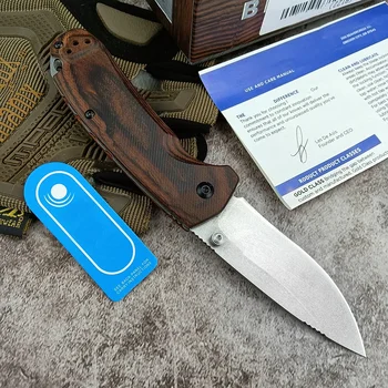 15031 Hunt North Fork BM Нож Универсальный Складной Тактический Кемпинг EDC Инструменты Охотничий Карманный Нож Для Выживания С Деревянной Ручкой Спасательный Нож