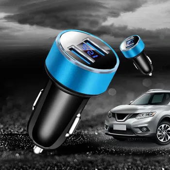 Автомобильная быстрая зарядка через двойной USB 5 В с цифровым дисплеем LED Напряжение порта 3.1A Адаптер для зарядки телефона Автомобильные аксессуары Автомобильные инструменты