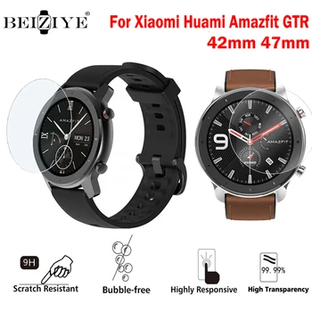 HD закаленное стекло для смарт-часов Xiaomi Huami Amazfit GTR 42 мм 47 мм Закаленное стекло для защитной пленки Huami Amazfit GTR