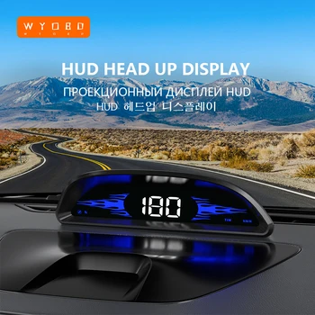 WYOBD G2 GPS HUD Автомобильный Головной Дисплей Электронный Цифровой Спидометр Автоматический Проектор на Переднее Лобовое Стекло Подходит Для всех автомобилей