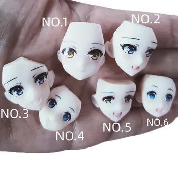 Оригинальное качество 1/6 Размер Beauty Girl Doll Face Cover Одевание куклы своими руками Макияж Сборка деталей куклы Аксессуары для лица Аниме