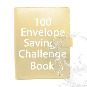 Сберегательная книжка с конвертами из искусственной кожи, 100 конвертов, Сберегательная книжка в водонепроницаемом переплете формата А5 для семьи