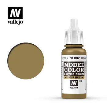 Краска Vallejo Acrylic Испания AV70882 118 Medium Stone, экологически чистая акриловая модель на водной основе, ручная краска 17 мл