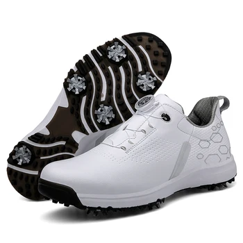 Новая водонепроницаемая обувь для гольфа для мужчин и женщин, Профессиональная одежда для гольфа для мужчин, роскошная обувь для ходьбы, противоскользящие спортивные кроссовки для гольфистов