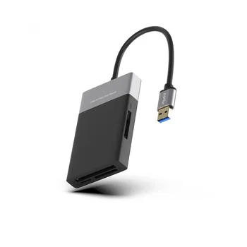 Устройство чтения карт памяти XQD Multi Card Reader с 2 адаптерами USB 3.0 HUB для Sony серии G/M, Lexar 2933X/1400X для Windows/ Mac OS